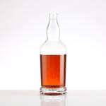 Custom Whiskey Bottle with Cork Super Flint Glass Square Liquor and Alcoholic