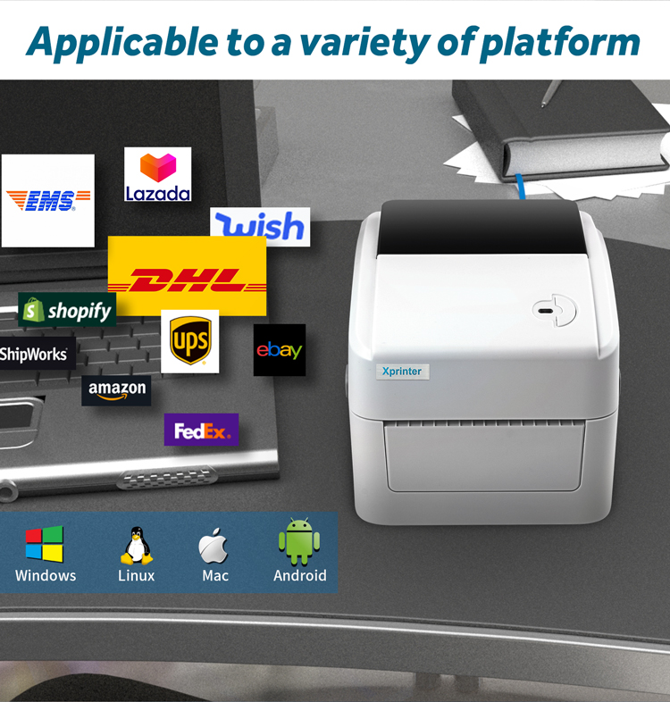 4x6 Inch Thermal Shipping Label Printer Bar Code Label Printer