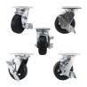 Buy cheap 5"X2" Swivel Side Lock Iron Rubber Heavy Duty Casters from wholesalers