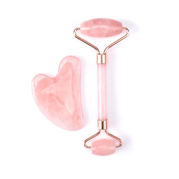 Buy cheap Pink Quartz Natural stone Jade Roller from wholesalers