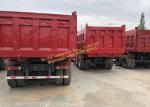 HOWO 10 Wheel Used Dump Truck , 375hp Horsepower Sinotruk Howo 6x4 Dump Truck