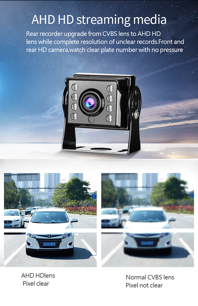 Truck G sensor HD1080P AHD Motion Detection Dash Cam night vision