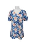 Poly 95 Spandex 5 Medical Uniform Womens Scrub Tops Antimicrobial