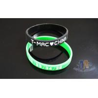 Buy cheap Interchangeable Custom Plastic Bracelets Promotional Silicone Bracelets 200 * 12 product