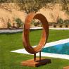 Buy cheap Outdoor Rustic Modern Abstract Large Ring Corten Steel Metal Art Sculpture from wholesalers