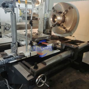 Buy cheap QK1325 CNC Double Chuck Pipe Threading Lathe 250mm Max Diameter from wholesalers