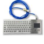 IP67 Desktop Industrial Waterproof Keyboard With Touch Pad SUS304 stainless