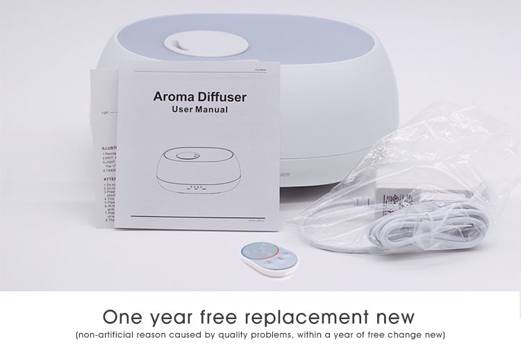 500ml Ultrasonic Plastic Aroma Diffuser With Remote Controller