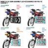 Buy cheap High Low Beam Red Blue Pink DRL Motorcycle LED Headlight for YAYE CG125 DC12V by YAYE from wholesalers