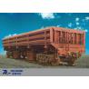 Buy cheap Heavy Load 80t Low Side Dump Trailer Ballast Steel Slag Tipping Wagon from wholesalers