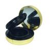 Buy cheap Black Round Empty Cosmetic Compact Containers Powder Case Packaging from wholesalers