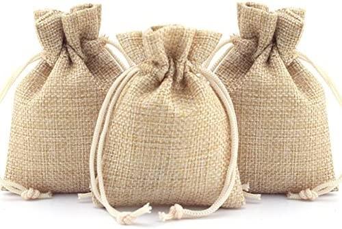 Buy cheap Gift Bags with Drawstring,Linen Burlap Bags Candy Bags Goodies Bag for Christmas Wedding Party from wholesalers