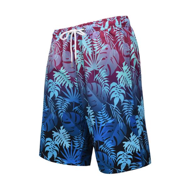 Buy cheap Quick Drying Discoloration Leaves Pattern XL 52 SUP Board Shorts from wholesalers