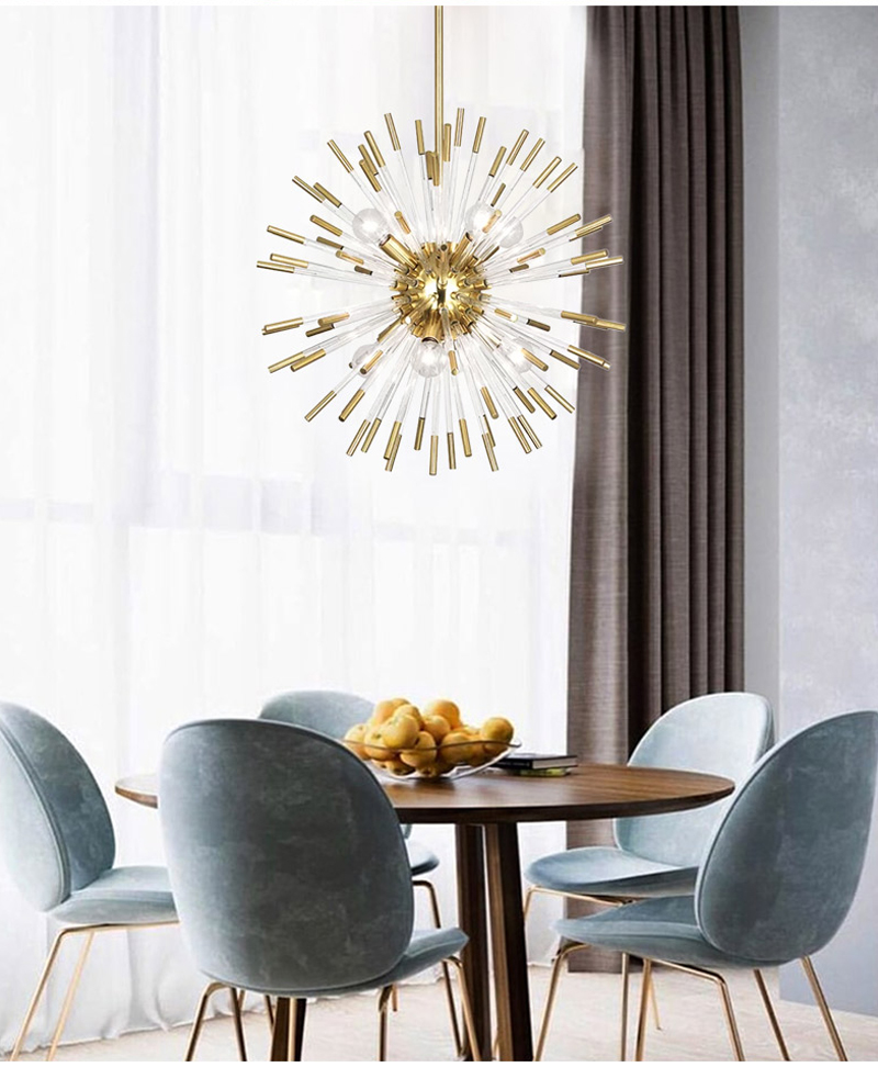 Creative Led Chandelier For Living Dining Room Modern Glass Hanging Lamp sputnik chandelier(WH-MI-314)
