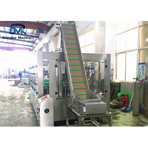 Round Square Glass Bottle Soda Filling Machine 18 Filling Heads 3500kg Weight