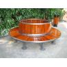 Buy cheap Circular Curved Wood Round Tree Benches With Sandblasting Zinc Spraying Finish from wholesalers