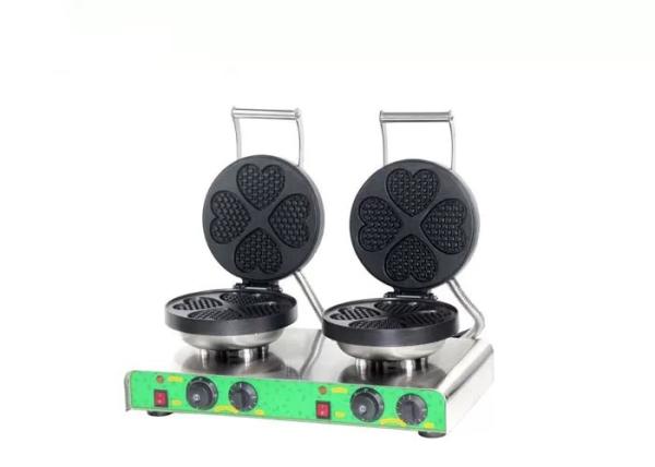 Buy cheap Table Top Auxiliary Kitchen Equipment Heart Shape Double Waffle Maker from wholesalers
