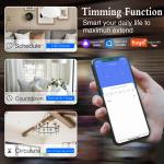 228*86mm Tuya App Voice Controllable Smart WIFI Switch Fireproof Waterproof IP44