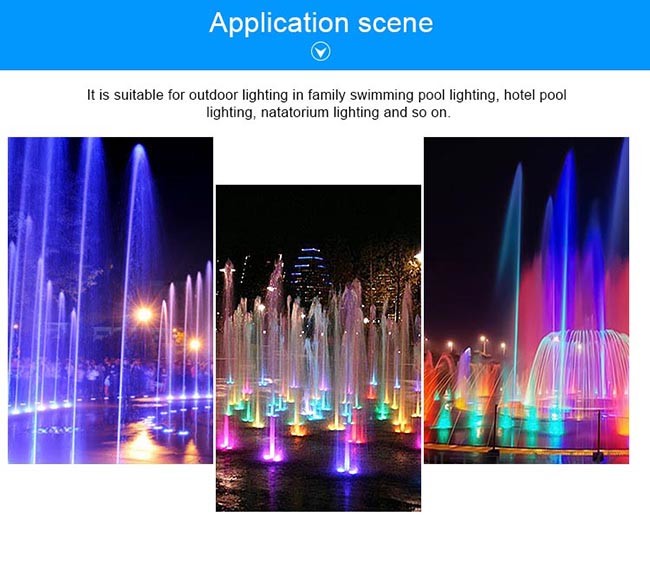 Small Underwater LED Fountain Lights 6W DC 24V DMX512 RGB Control Anti Corrosion