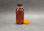 Brown Syrup Liquid Medicine Bottle , 60ml Custom Plastic Bottles Safety Cover