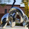 Buy cheap Mirror Polished Stainless Steel Architectural Carving Kont Sculpture from wholesalers