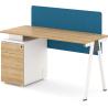 Buy cheap 1.2M / 1.4M Office Desk Wooden With Metal Legs Good Raw Material from wholesalers