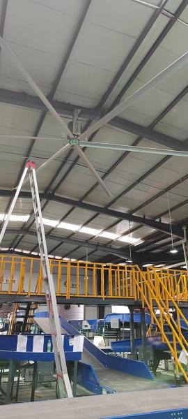 Buy cheap 7.3m Giant Industrial Geared Motor Ventilation Cooling In Express Sorting Center from wholesalers