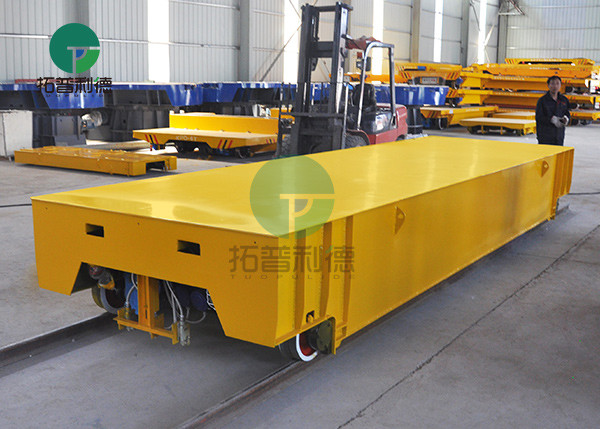 Heavy Load Cable Drum Powered Rail Transfer Trolley for Steel Mill Handling