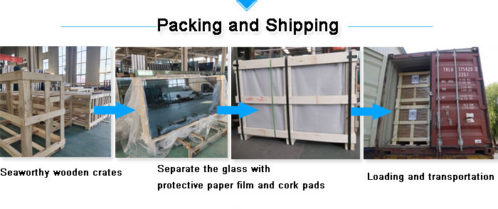 5mm Frosted Tempered Glass Custom Tempered Glass Windows Cost
