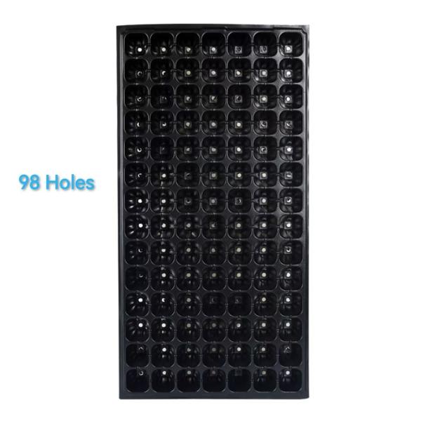Buy cheap Lightweight Pet Rice 98 Cell Seed Tray Plastic Seed Germination Tray For Farm from wholesalers