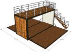 Topshaw AU Modern Design Shipping Container Coffee Shop Container Bar for sale