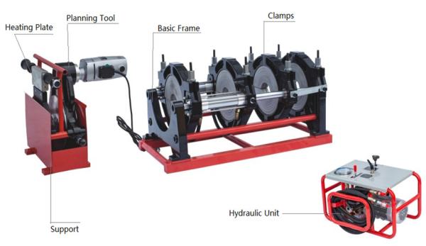 Buy cheap 90mm To 250mm Hydraulic Butt Fusion Welding Machine Four Clamps from wholesalers