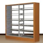 Wooden Frame 2.0mm Library Steel Rack 950mm Width Metal Storage Rack