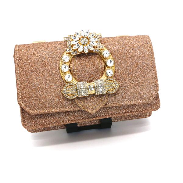 Buy cheap Inlaid Diamond Artificial Leather Handbags , Women Evening Clutch 19×12×5cm from wholesalers