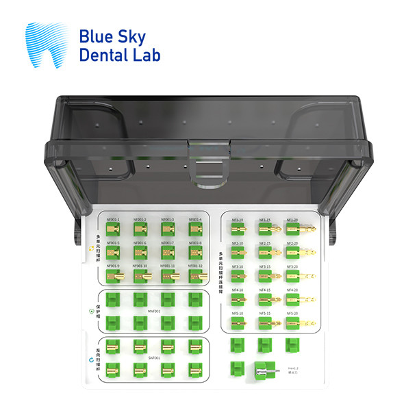 CAD Multiple Implant Scan Body Vacuum Gold Plating Dental Scan Bodies