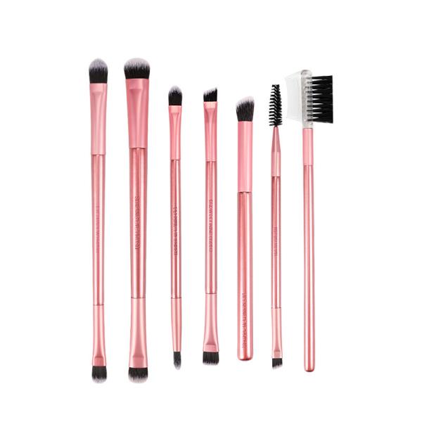 Buy cheap Professional 7pcs Eyeshadow Makeup Brush Set Aluminum Ferrule from wholesalers
