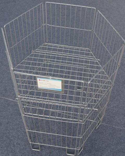 Buy cheap Fold Up Retail Display Baskets Wire Basket Bin For Promote Goods from wholesalers
