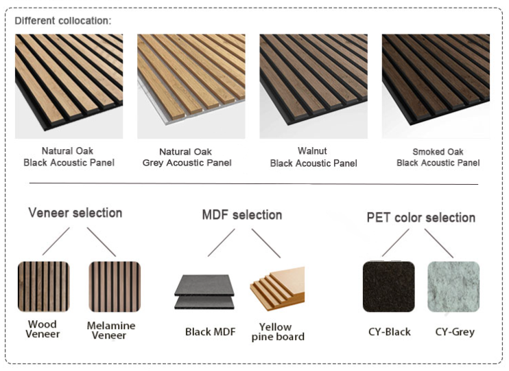 Customized Pattern 13mm Thickness Wood Slat Wall Panels For Interior Design