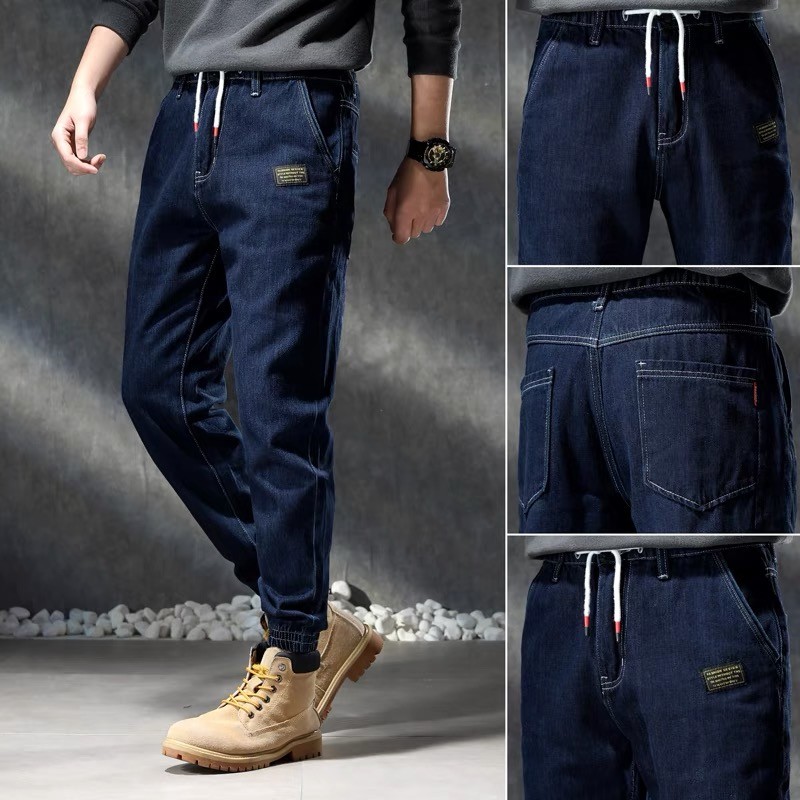 Stretch Knitted Dobby Denim Fabric In Bulk 11 oz