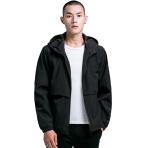 Outdoor Casual Mens Flight Jacket Sportswear Hooded Plus Size Eco Friendly