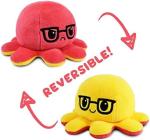 TeeTurtle - The Original Reversible Octopus Plushie - Love + Hate - Cute Sensory