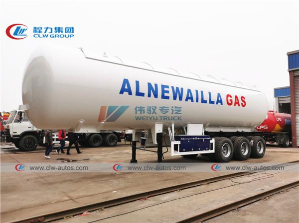 Buy cheap FUWA Axle 25T 54000L LPG Tanker Trailer With Sun Shelter from wholesalers