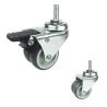 Buy cheap 3 Inch Grey Furniture Wheels 176LBS Threaded Stem Swivel Locking Double Wheel Casters from wholesalers
