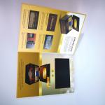 Smart Video Brochure HD Screen Inserted A5 Portrait Folder Size 350gsm Paper