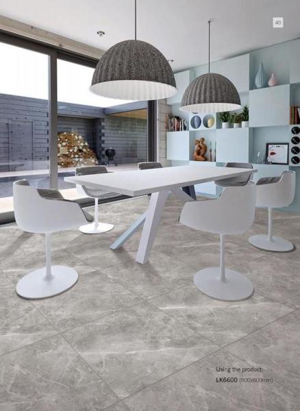 Buy cheap Marble Look Exterior Wall 600x600mm Full Body Porcelain Tiles And Dark Gray Decorative Tiles For Dining Room And Hotel from wholesalers