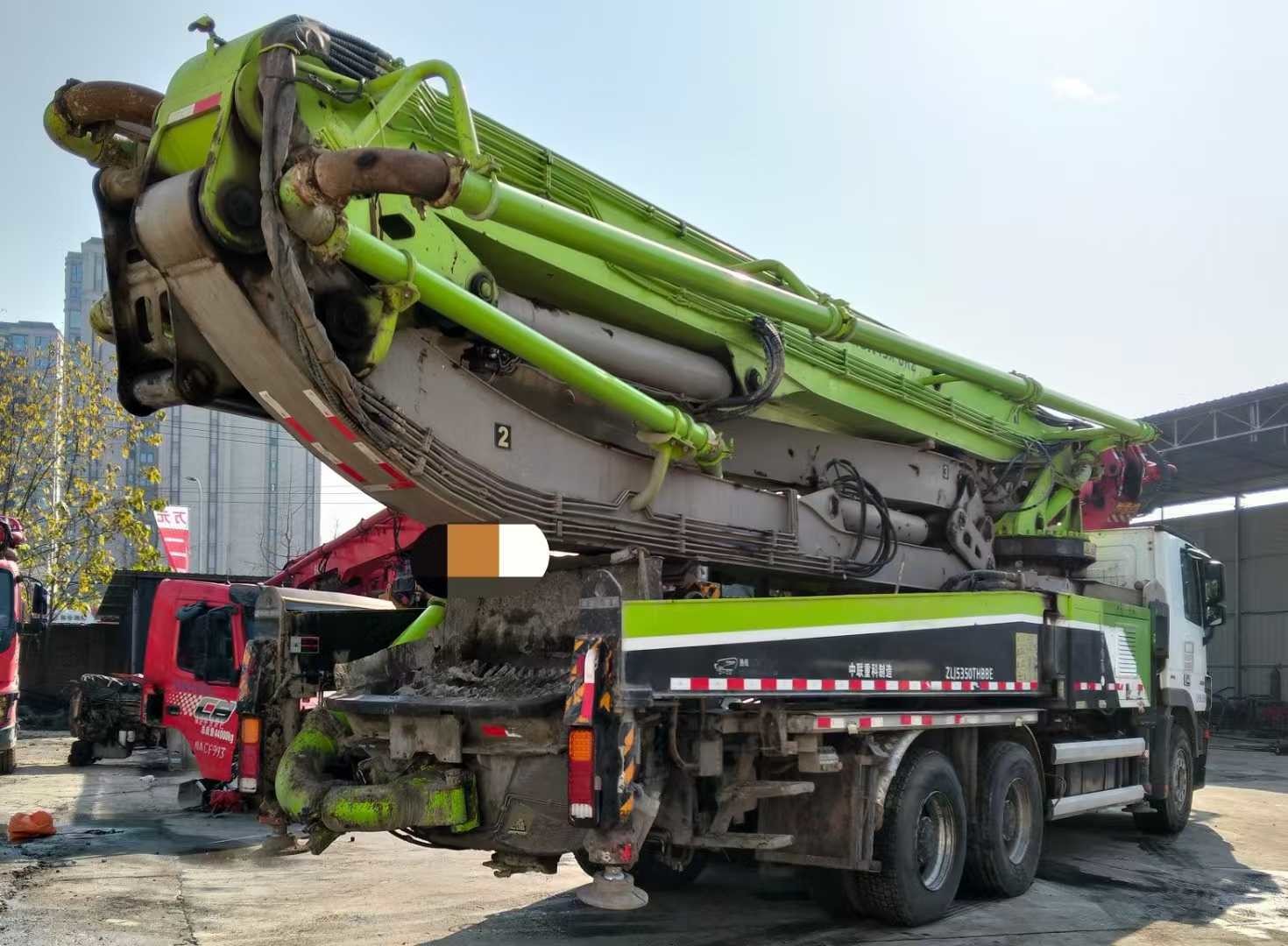 2019year 49meter Secondhand Mounted Concrete Pumping Machinery Equipment Used Concrete Pump Truck for Sale Price