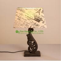 Buy cheap Europe Style Table Lamp Iron Fabric Source Light Residential Lighting product
