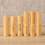 3g 5g Lip Balm Container Round Bamboo Lipbalm Packaging Tubes for Sustainable