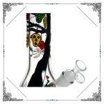 7mm Thick Glass Water Bongs Smoking Pipes , Heady Bottom Beaker Bongs