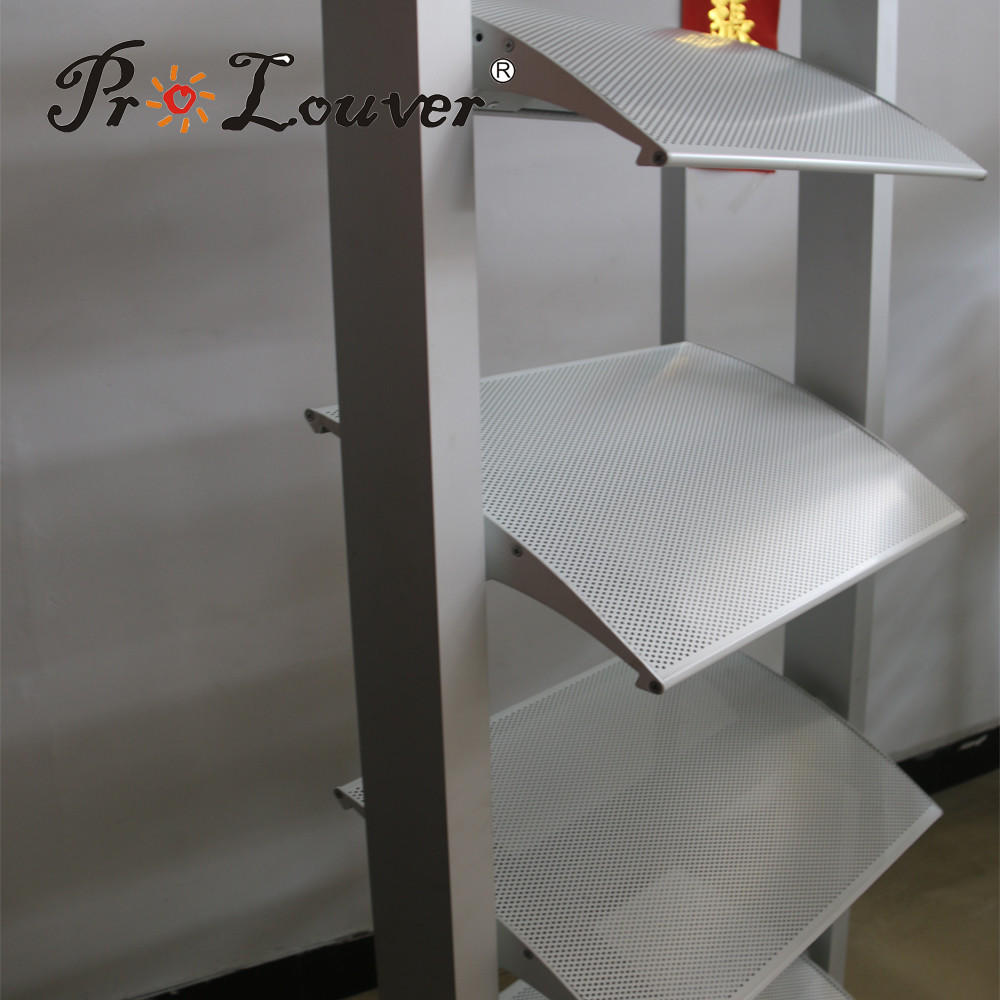 Customized Size ! Aluminum Aerowing Sun Louver Facade System